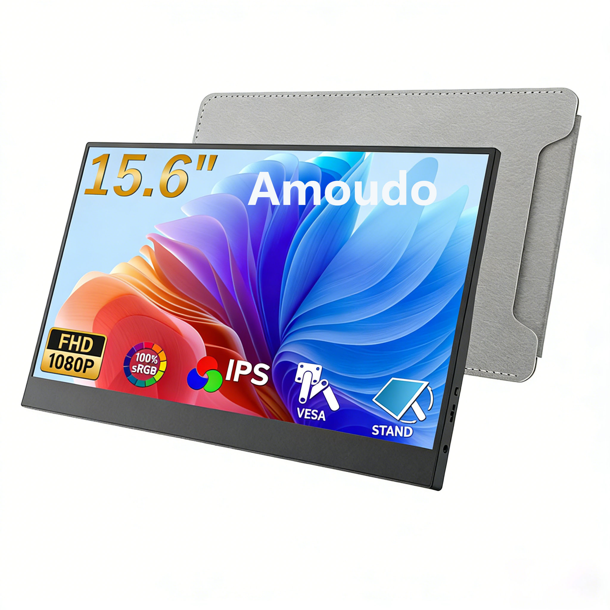 Crt Monitor Stand - Amoudo 15,6 inch draagbare monitor 1920x1080P