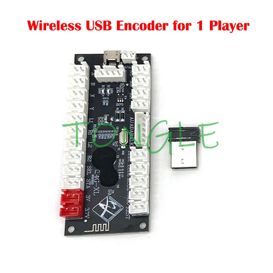 Arcade Button Kit - Zero Delay-draadloze Arcade-gamecontroller, USB-encoder, joystickknop, PS