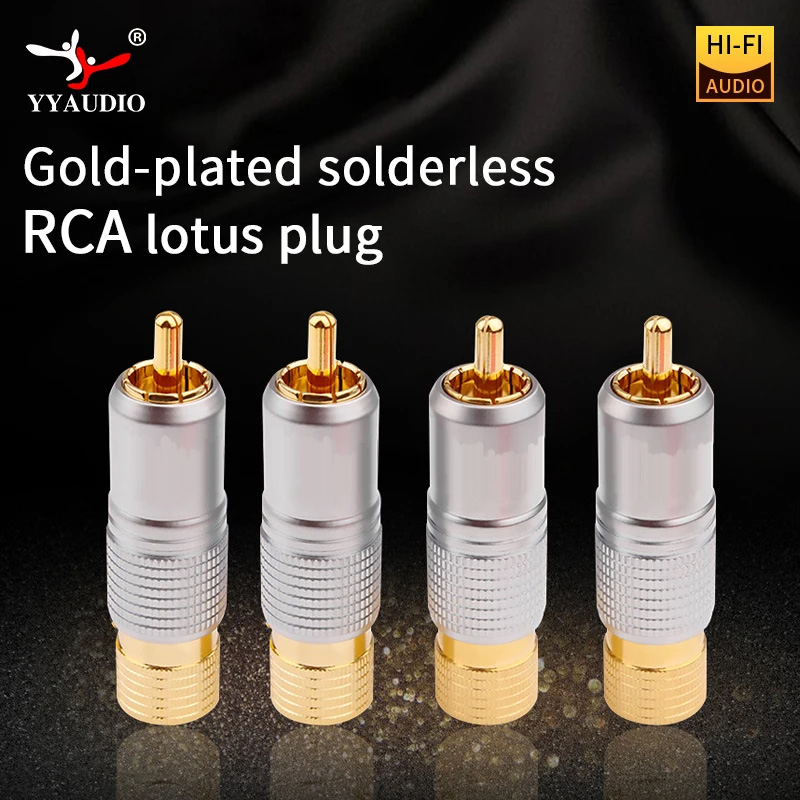 Composite Rca Cable - 4 stks Hifi 24 K Vergulde
