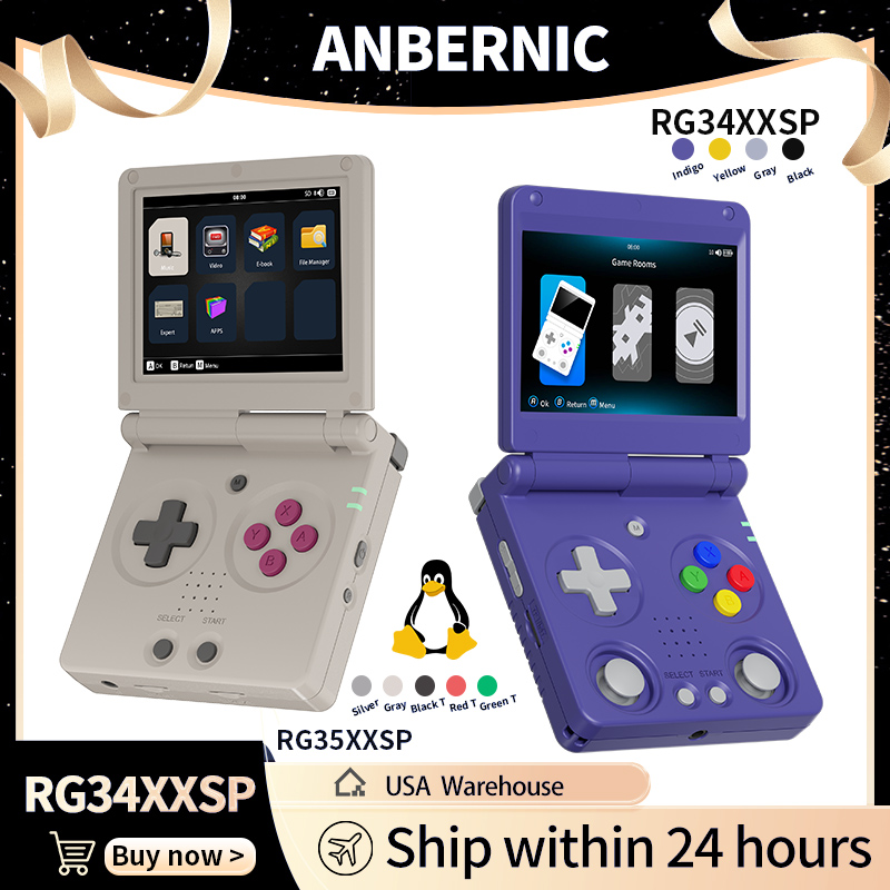 Anbernic RG34XXSP RG35XXSP Fli - Retro Gaming Os recensie en prijs