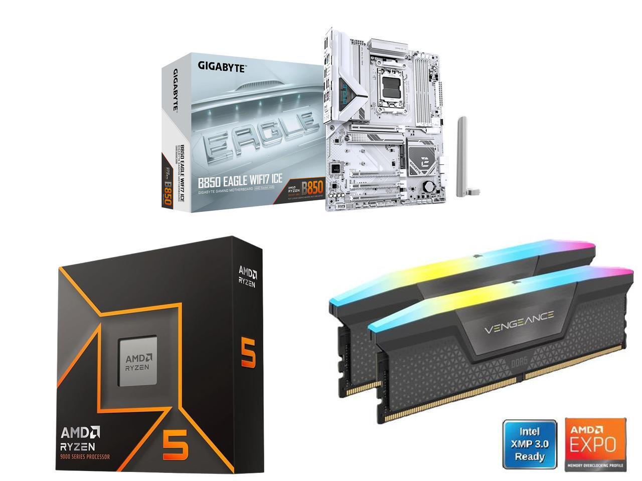 GIGABYTE B850 EAGLE WIFI7 ICE  - Corsair Ram Vengeance 16Gb recensie en prijs