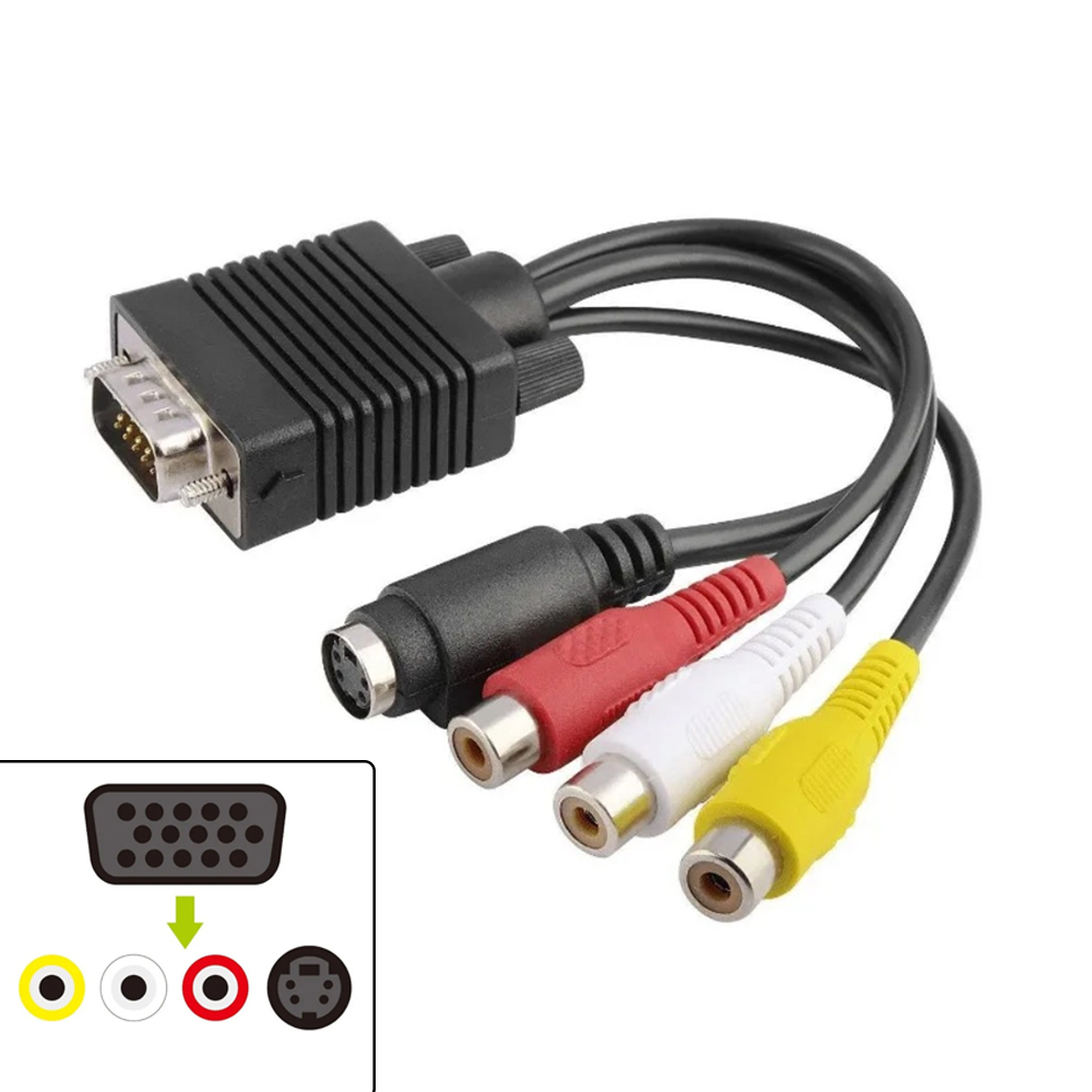 VGA naar S-Video 3 RCA Composi - Composite Rca Cable recensie en prijs