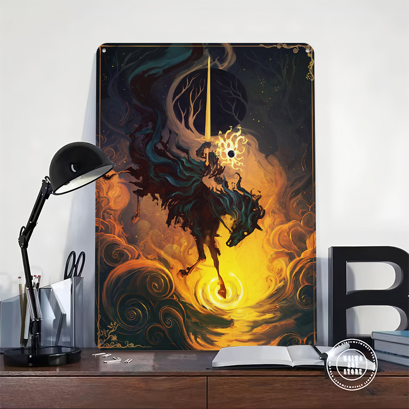 De Eclipse Knight Metalen Post - Retro Knight Gaming recensie en prijs