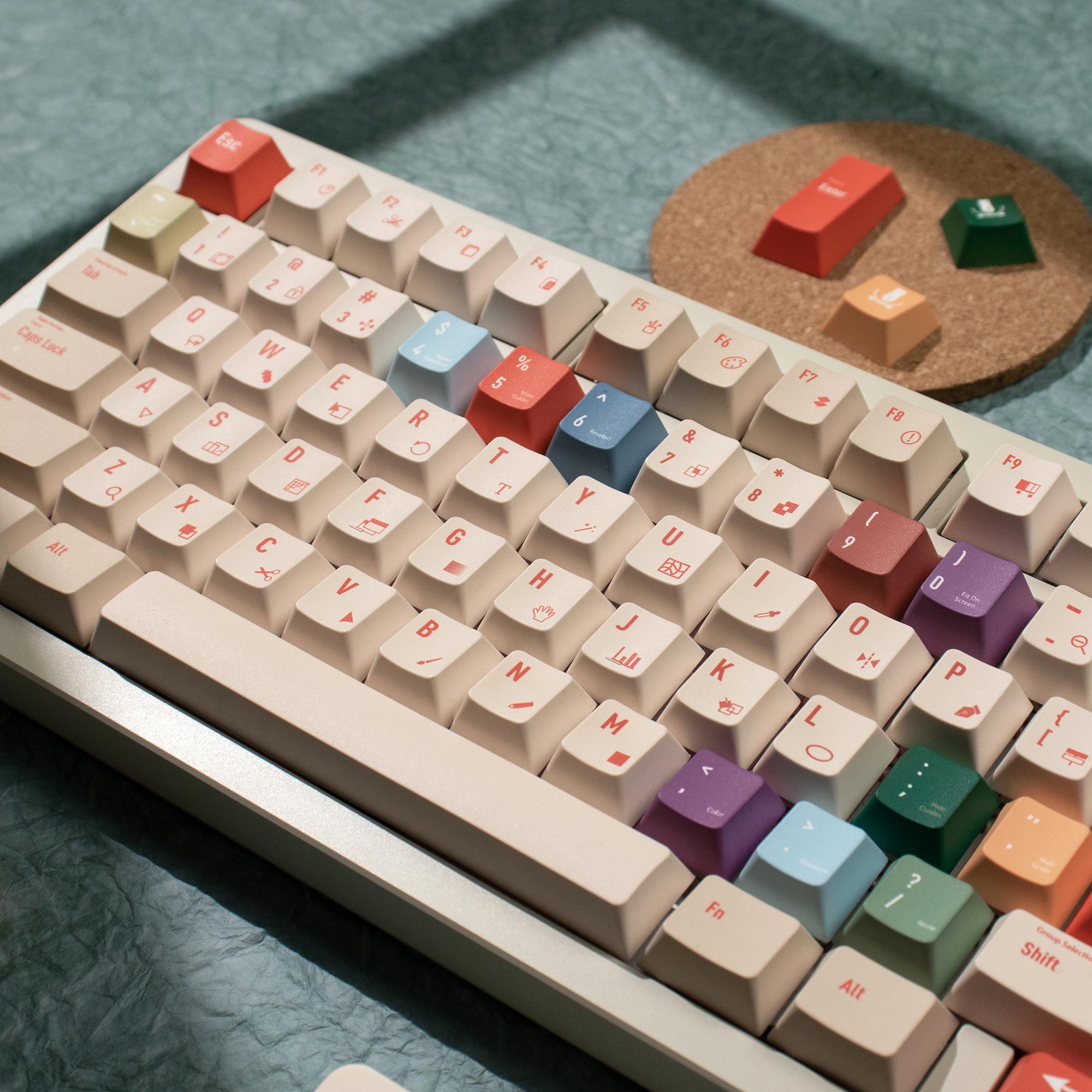 Illustrator Keycaps DYE-SUB Ch - Retro Gaming Keyboard recensie en prijs