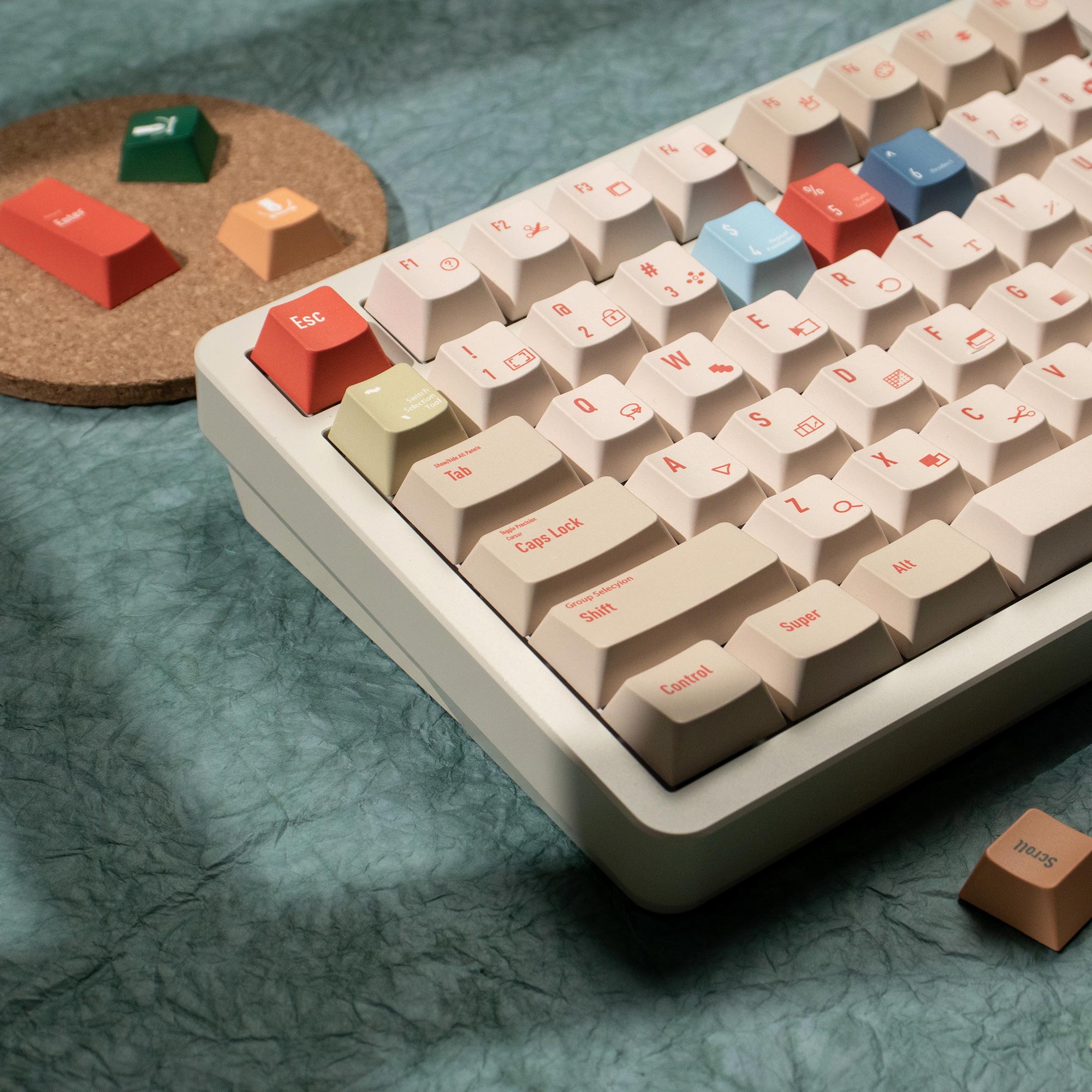 Illustrator Keycaps DYE-SUB Ch - Retro Gaming Keyboard recensie en prijs