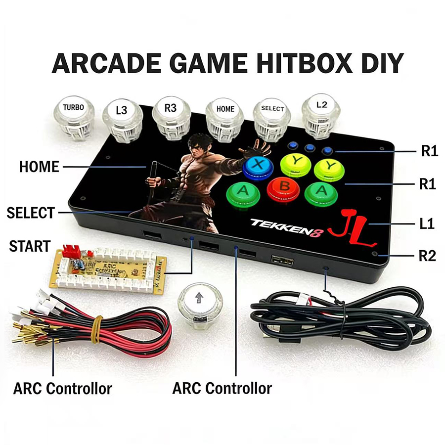 Draadloze arcade-gamecontrolle - Arcade Button Kit recensie en prijs