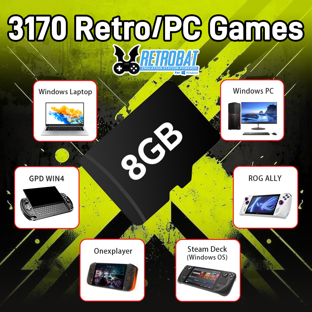 8 GB Game TF-kaart met 3170 Re - Retro Gaming Os recensie en prijs