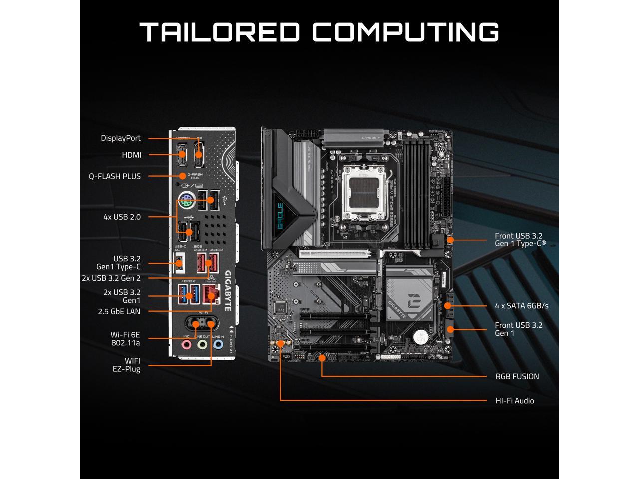 GIGABYTE B650E EAGLE WIFI6E AM - Corsair Ram Vengeance 16Gb recensie en prijs