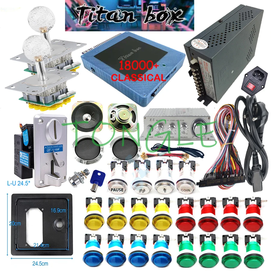 2 Spelers Titan Box 18000 + in - Arcade Button Kit recensie en prijs